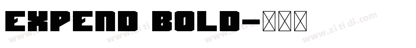 EXPEND Bold字体转换